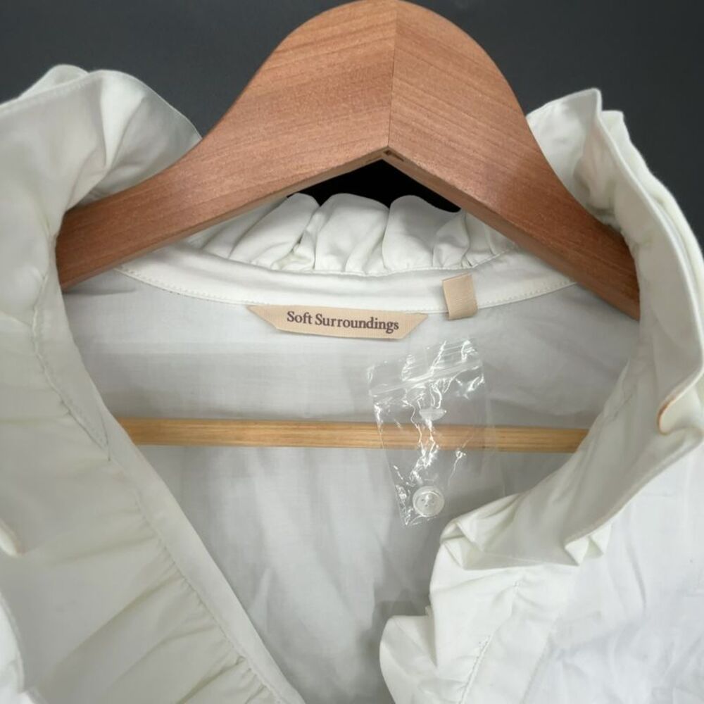 Soft Surroundings Boleyn Shirt in White - Picture 2 of 5